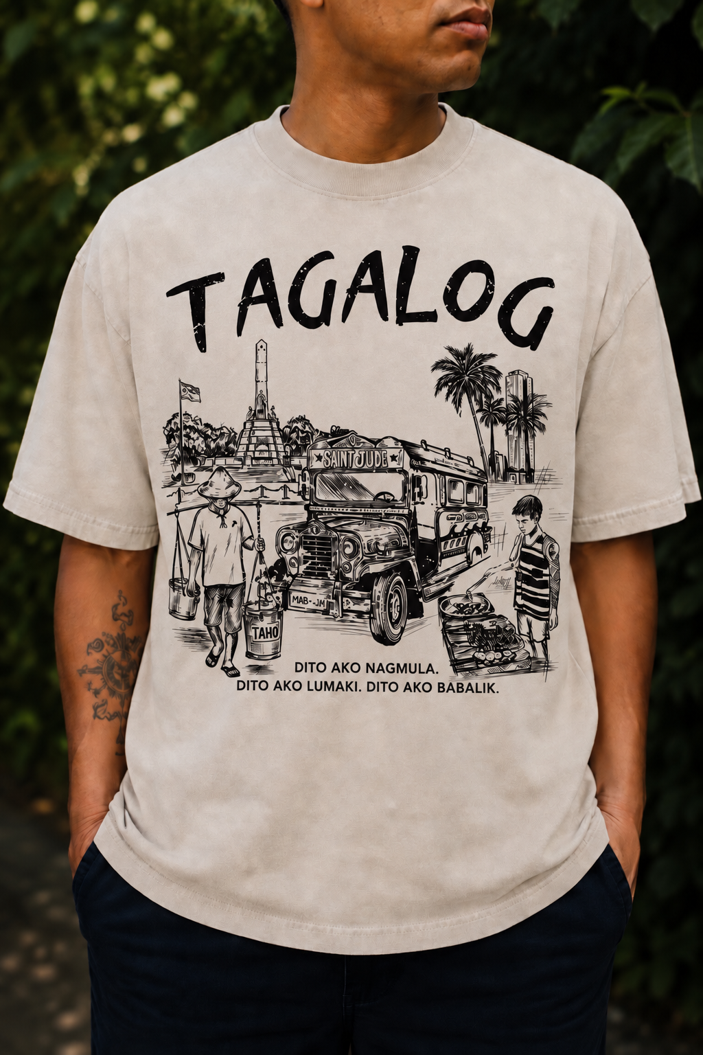 TAGALOG OVERSIZED T-SHIRT